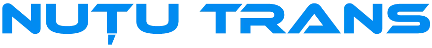 Logo-ul companiei Nutu Trans pe culoarea albastru
